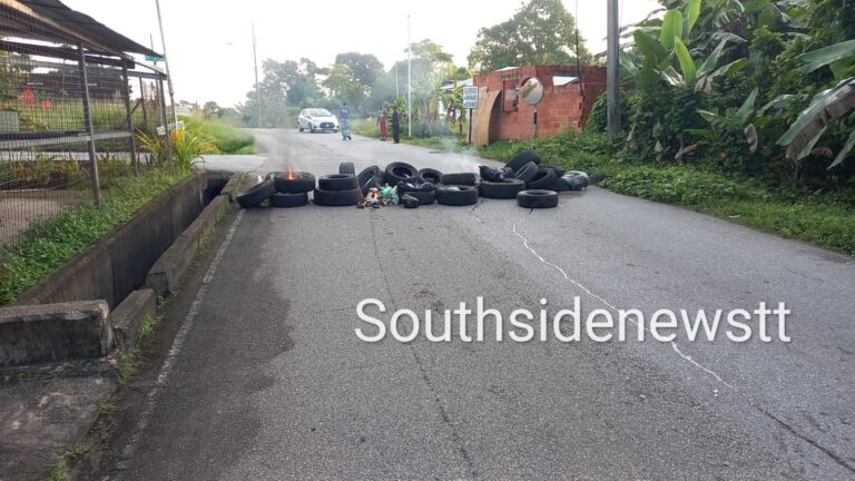 Road Protest in Point Fortin