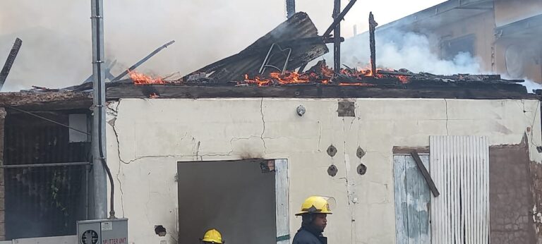 Fire destroys building in Point Fortin